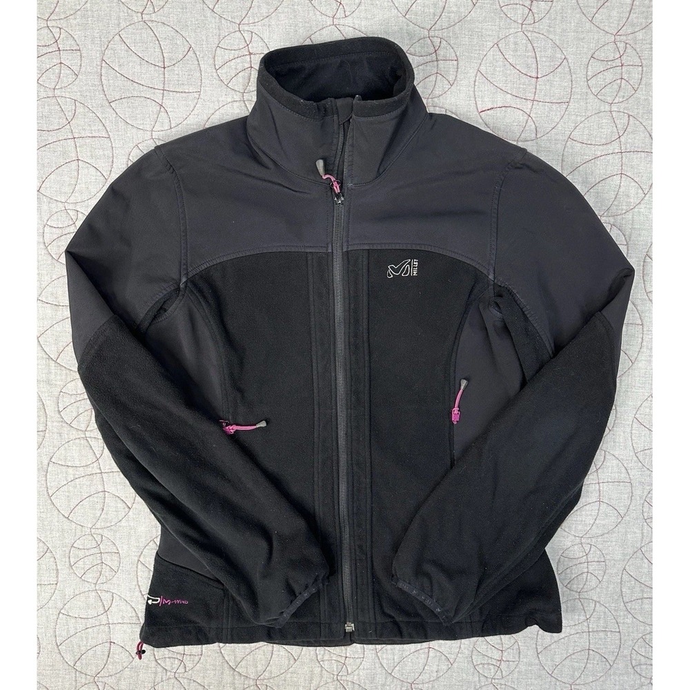 Millet LD Dual Softshell Wind stopped M-Wind Jacket / Black Pink / Medium
